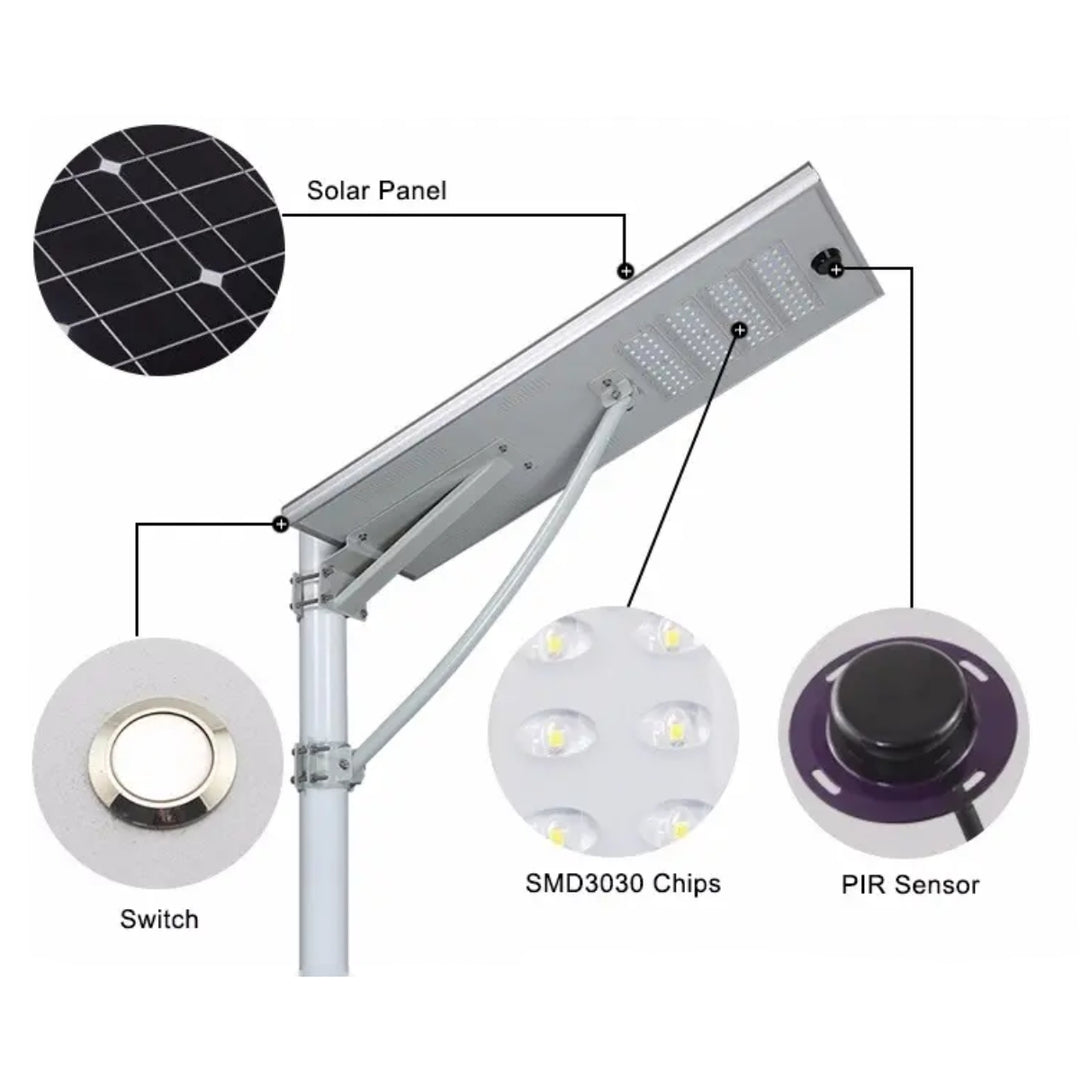 100W High Quality LED Solar Street Light