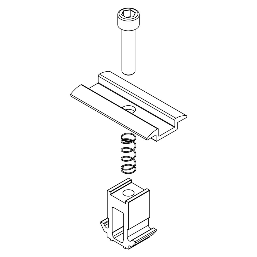 K2-Systems Dome Middle Clamp 30-50mm - 2002609