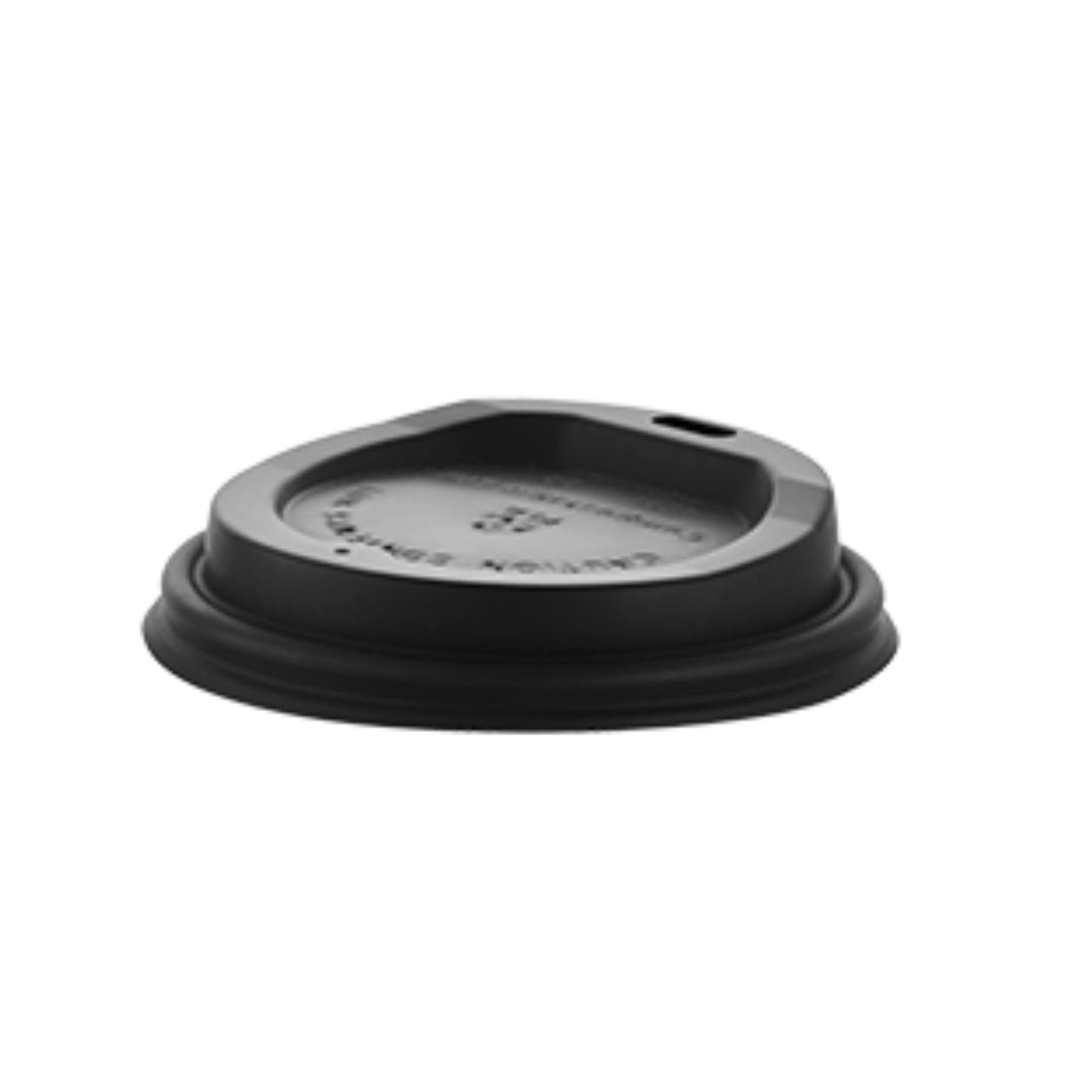 Green Home 500ml Compostable Black Hot Cup Lid