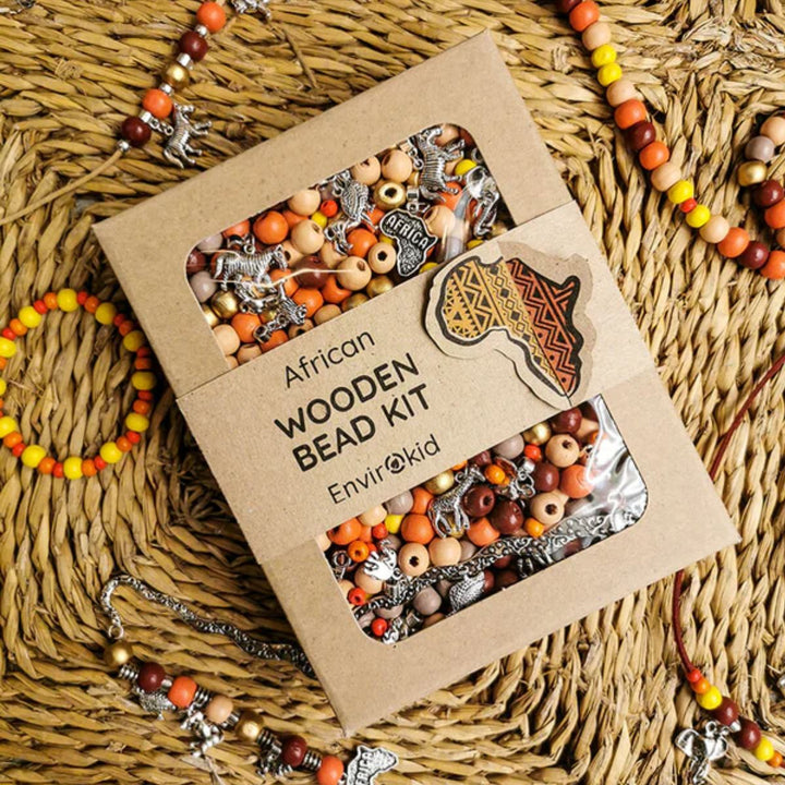 African Wooden Bead Kit