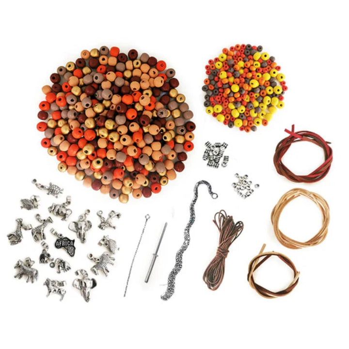 African Wooden Bead Kit