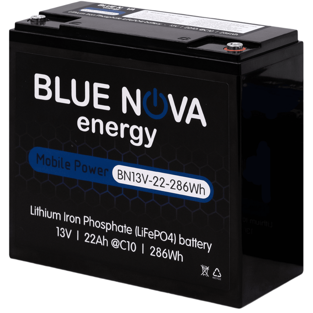 BlueNova BN13V-22-286Wh MPS LiFePO4 Battery