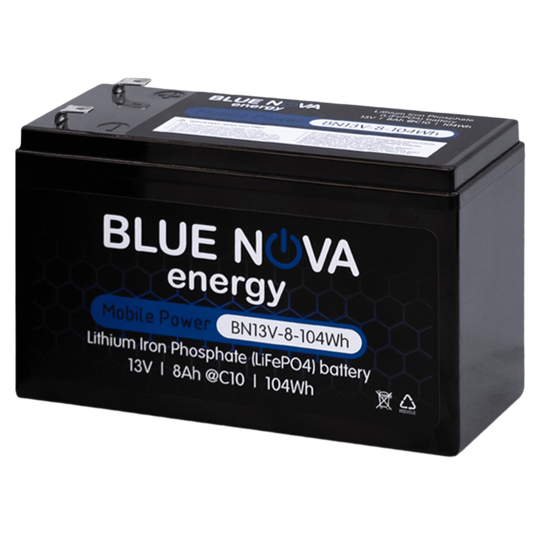 BlueNova BN13V-8-104Wh MPS LiFePO4 Battery