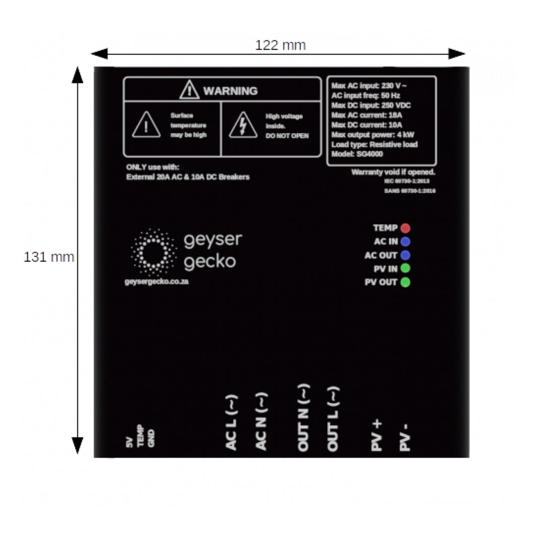 Geyser Gecko SG4000 PV Geyser Controller