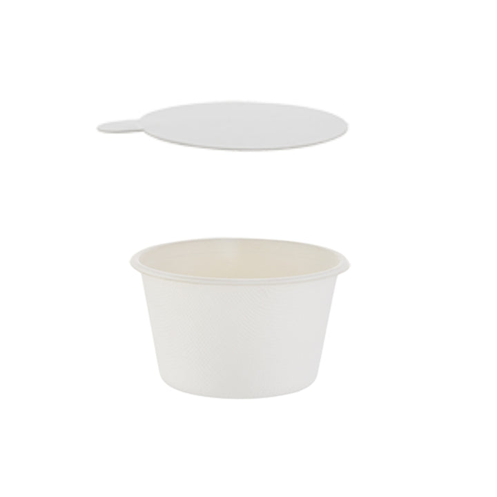 Green Home 240ml Sugarcane Bowl  Lid