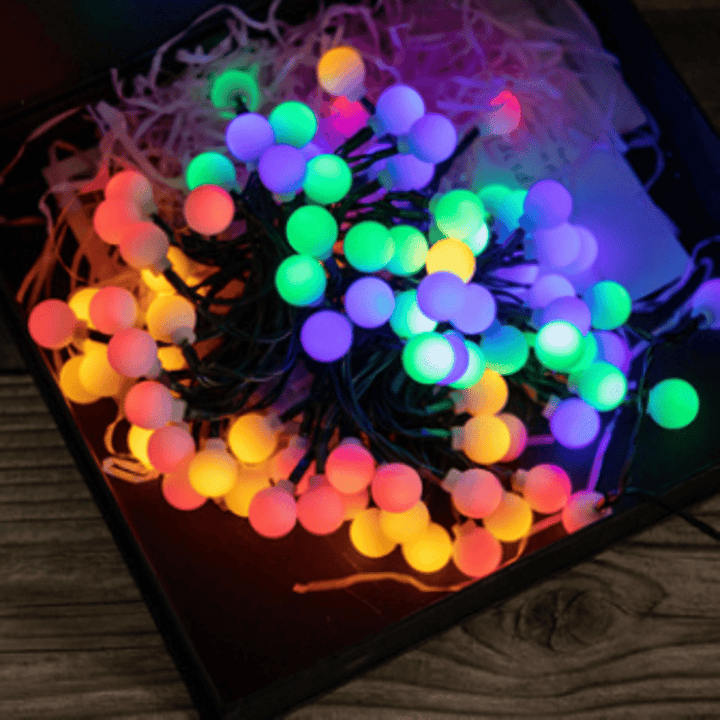 Litehouse Solar LED Bubble Ball Multicolour Fairy Lights