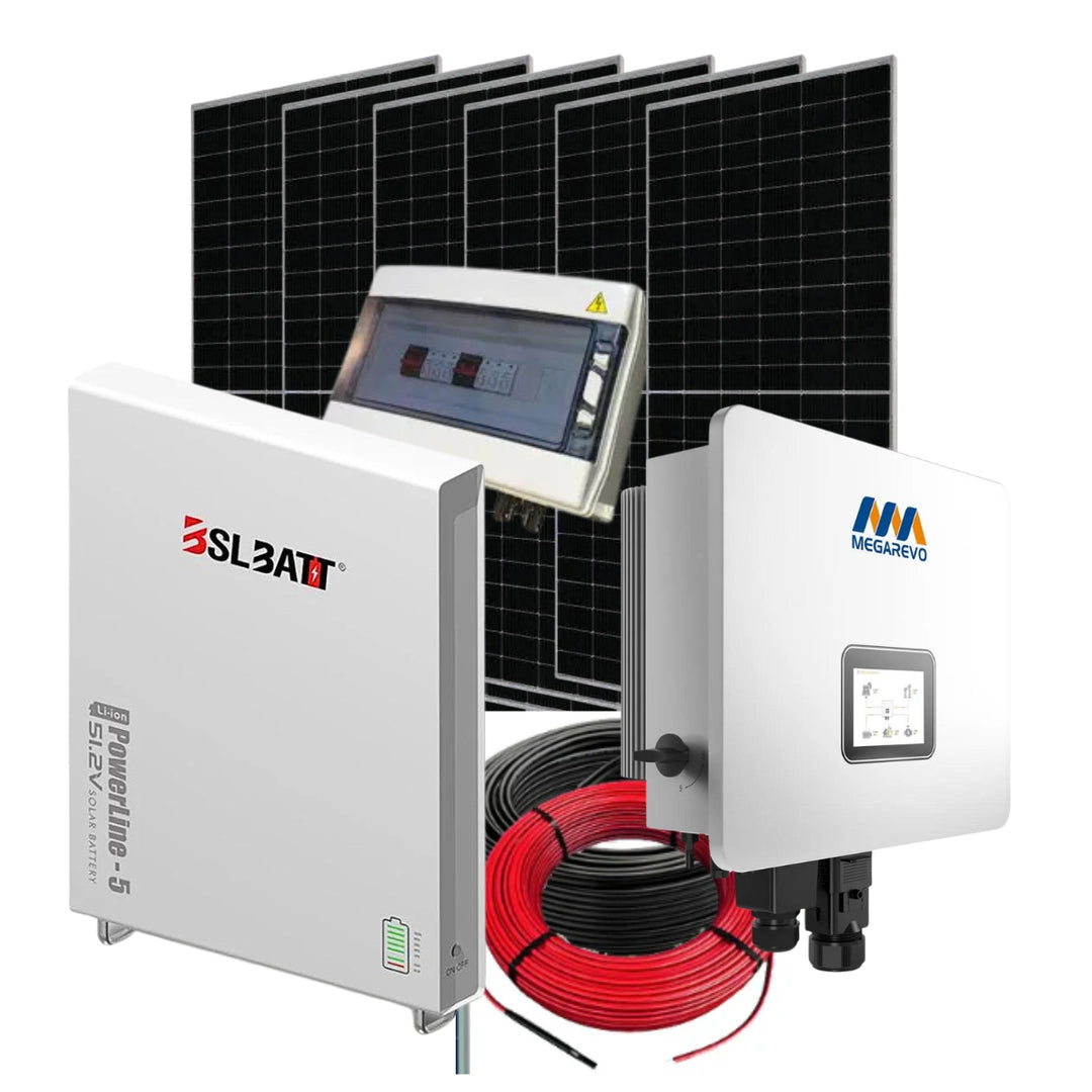 Megarevo 5kW 5.12kWh 51.2V Self Consumption Solar Power System