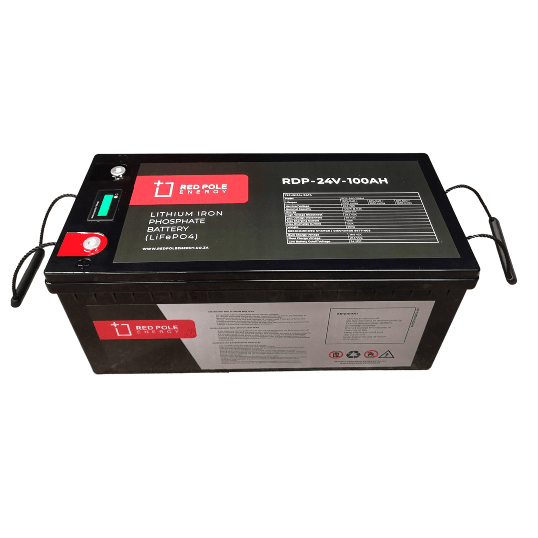 Red Pole Energy 24V 200Ah 5.12kWh LiFePO4 Battery