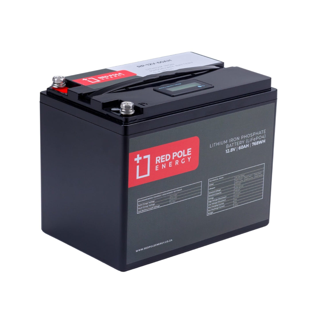 Red Pole Energy 12V 60Ah 768Wh LiFePO4 Battery