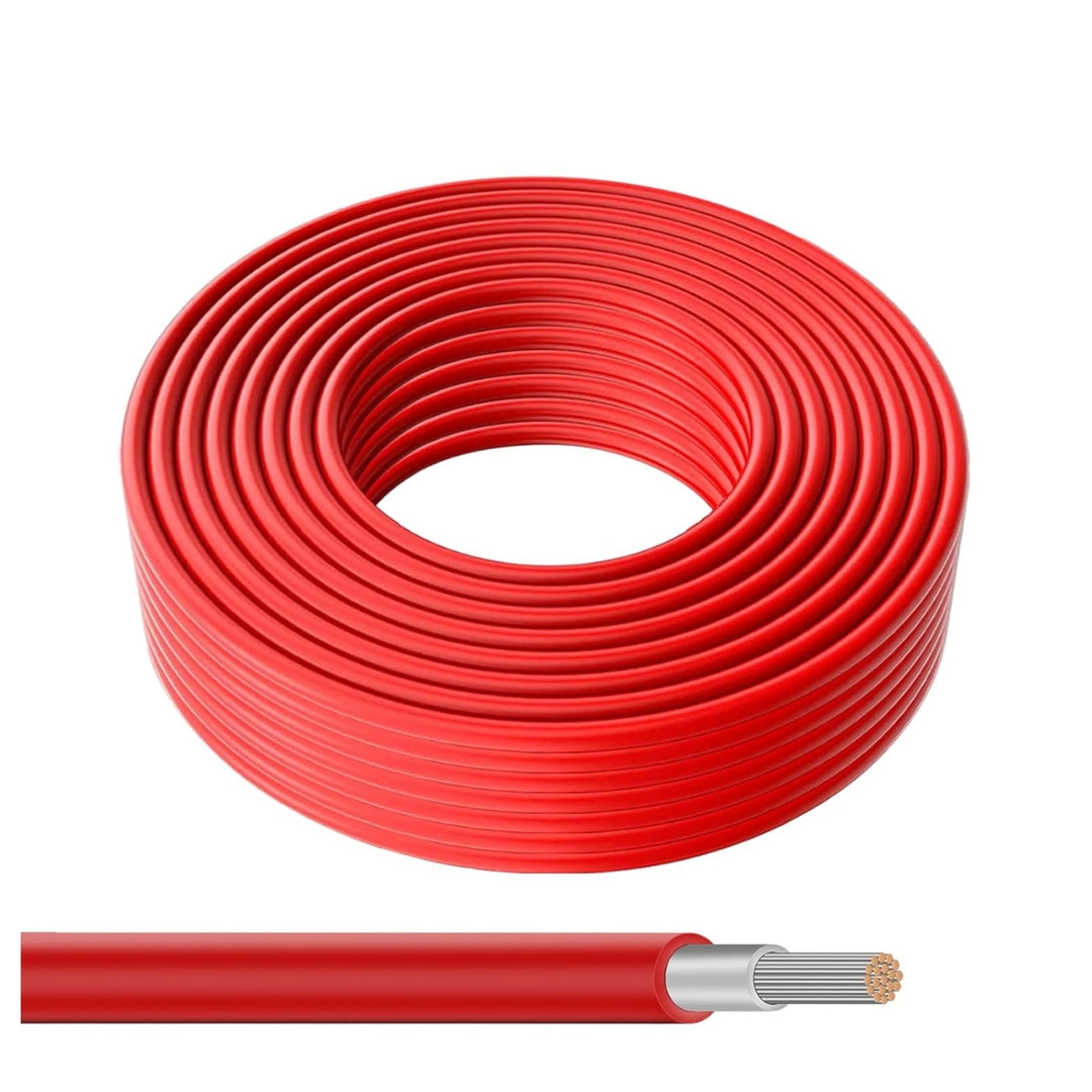 Sustainable 10mm² Red Double Insulated Halogen Free Solar Cable