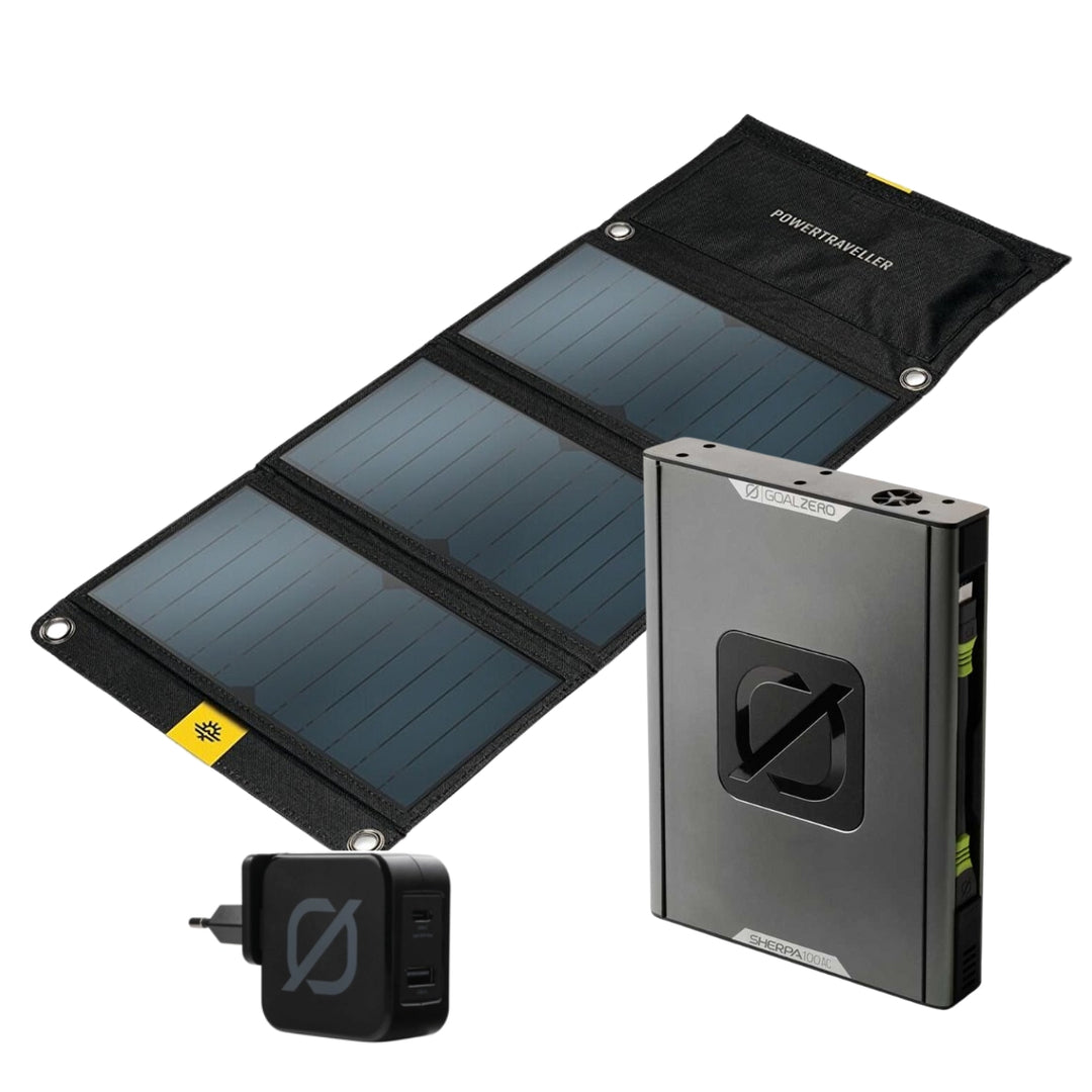 Goal Zero Sherpa 100AC Gen 3 in 1 Solar Kit