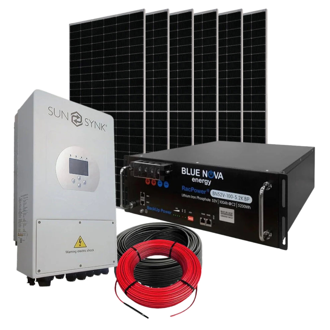 Sunsynk 5kW 48V BlueNova 5.2kWh Self Consumption System