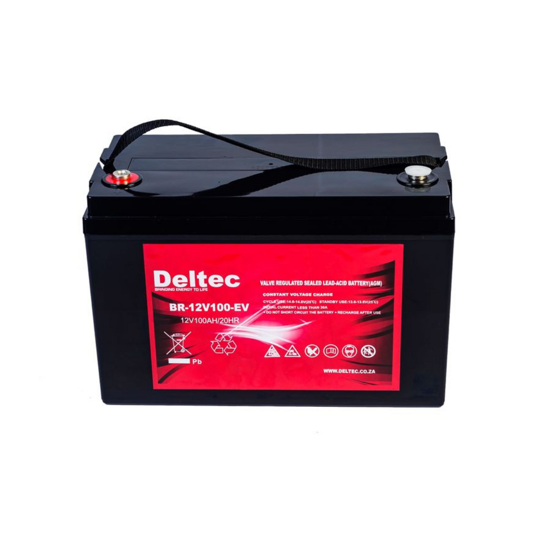 Deltec BR-12V100-EV 100Ah 12V AGM Battery