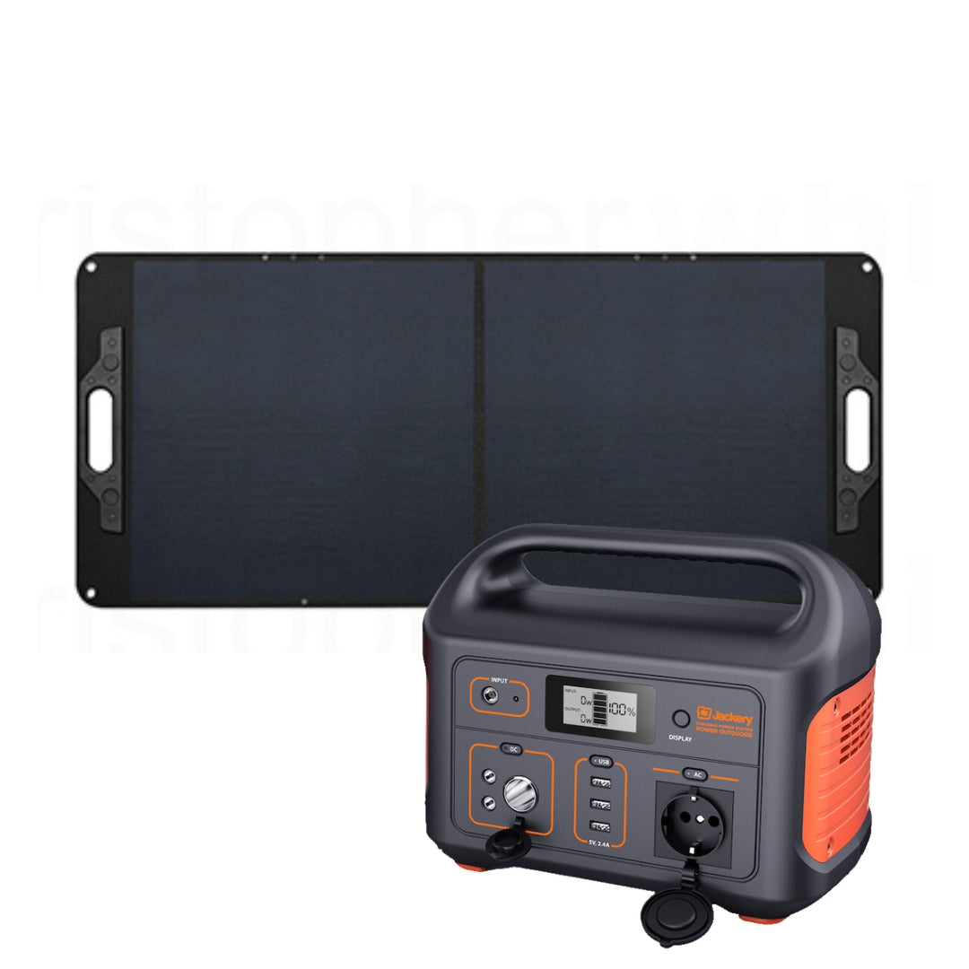 Jackery Explorer 500 and EvoCharge 100W Pro Solar Panel Combo