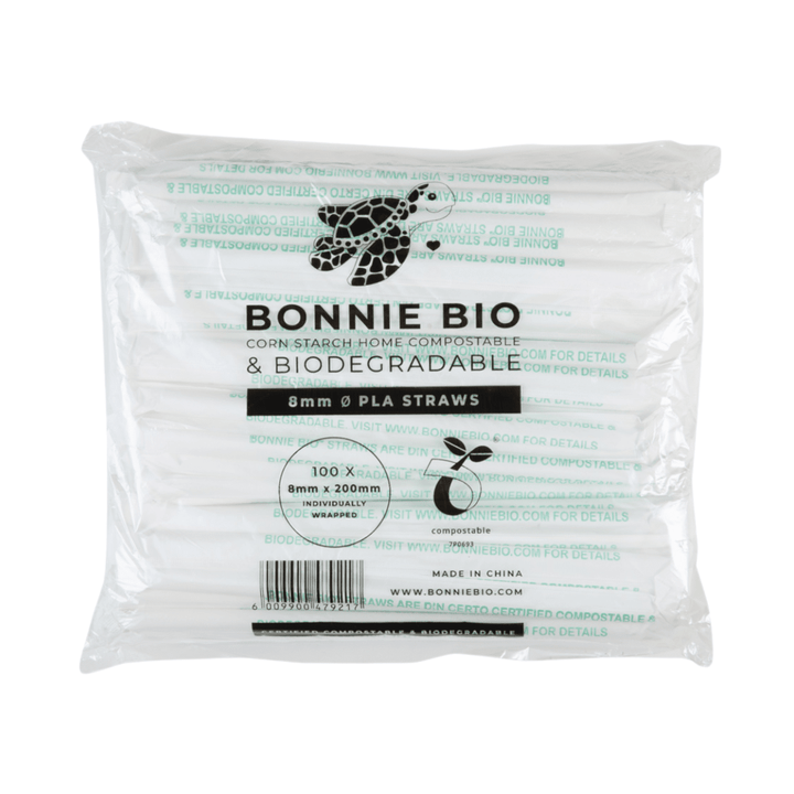 Bonnie Bio 8mm PLA Straws - Carton of 1000