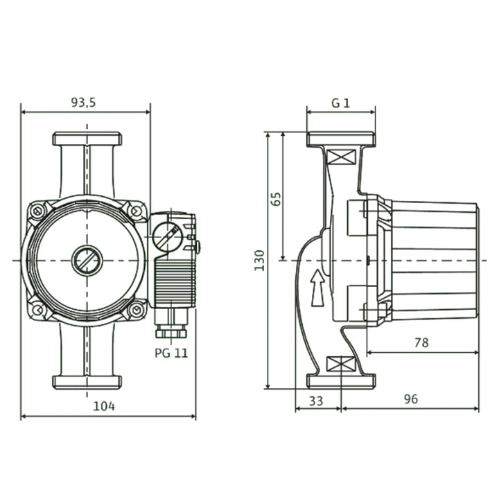 Wilo Star RS15-6 Electric Circulation Pump