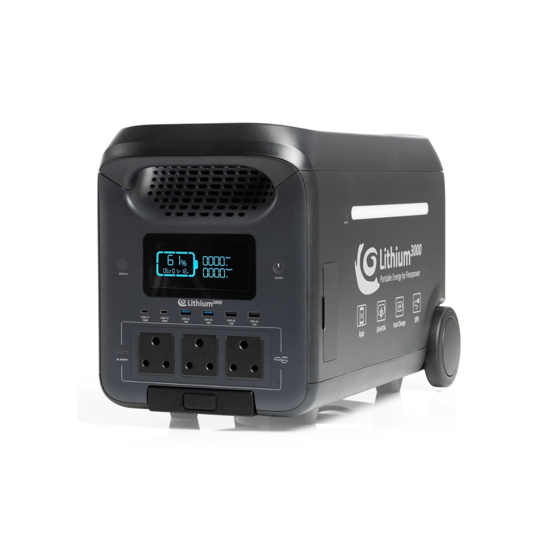 Flexopower Lithium 3000Wh Portable Power Station