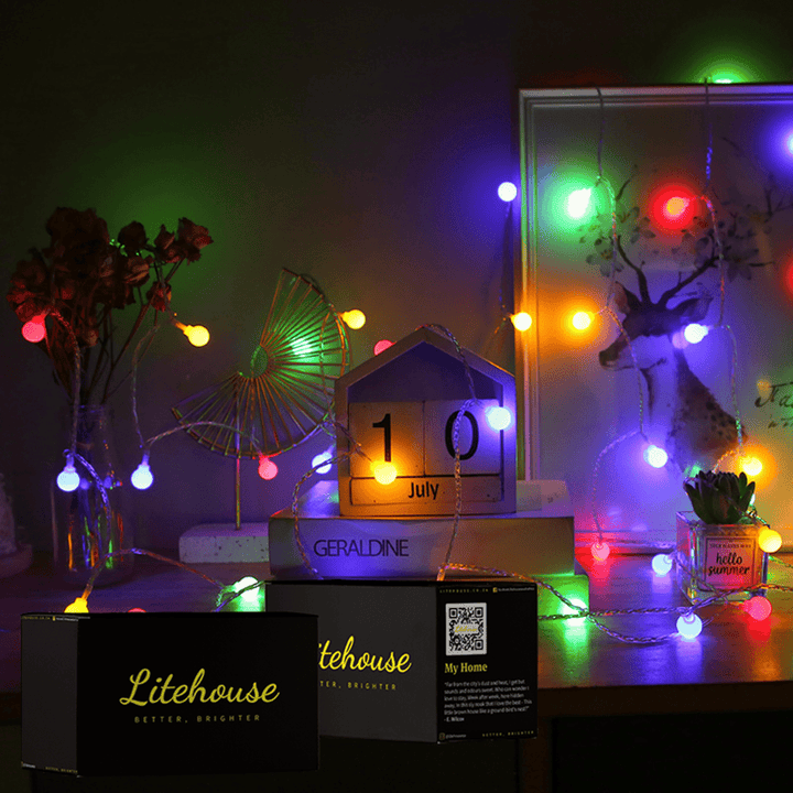 Litehouse LED Bubble Ball Colourful Fairy Lights