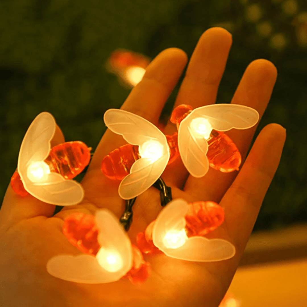 Litehouse Solar LED Honeybee String Lights