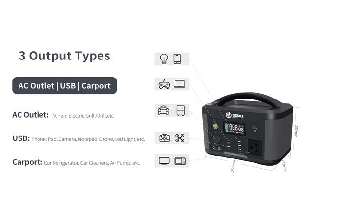 Genki GK1000 1000Wh/1166Wh Portable Power Station