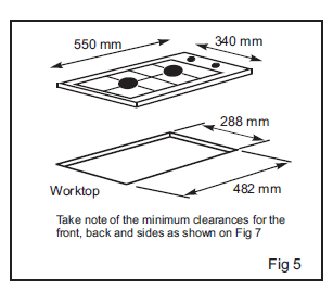 Totai 30cm 2 Burner Gas Domino Hob