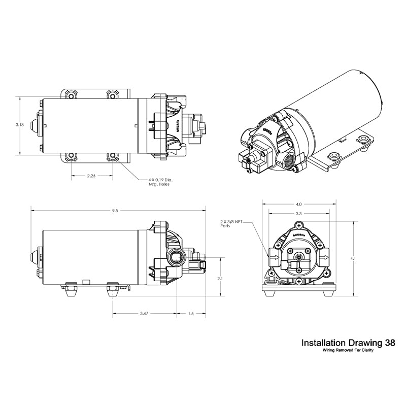 Shurflo 8030-813-239 12V High Pressure Demand Pump