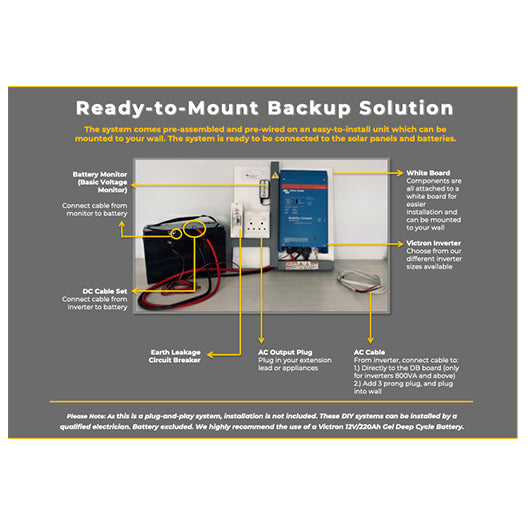 Victron Multiplus 1.3kW 12V Power Wall