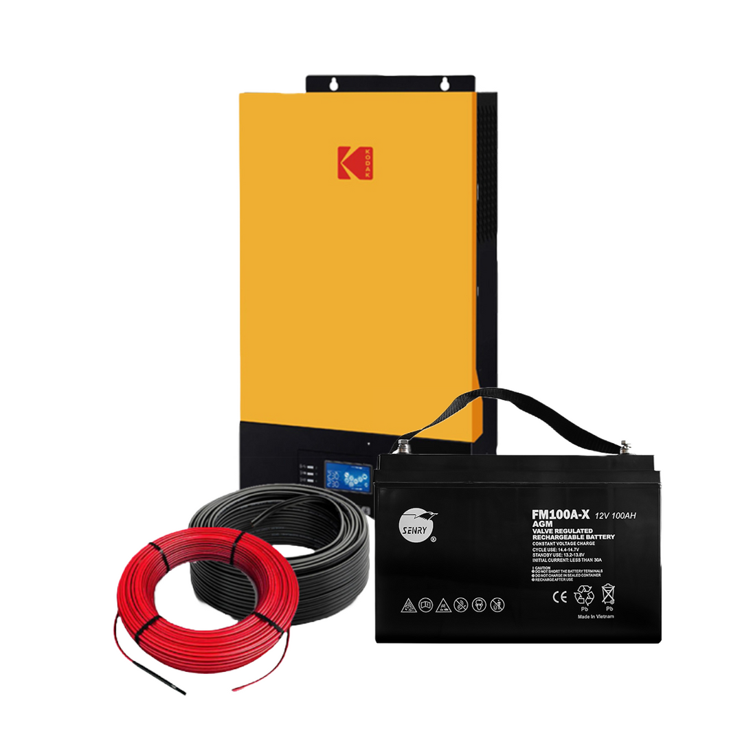 Kodak King 10kW 48V Solar Off-Grid 7.2kWh Battery Back up Kit