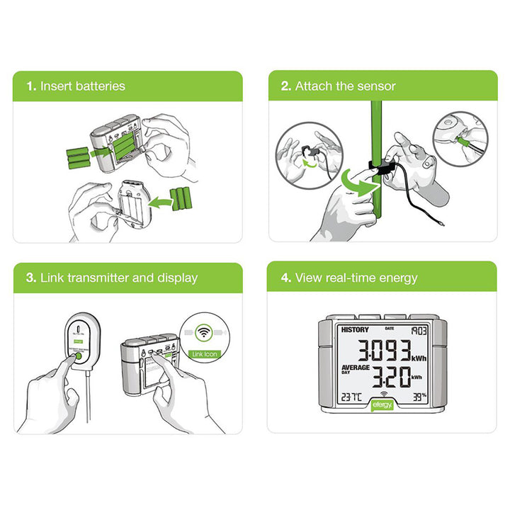 Efergy Elite Classic 3 Phase Wireless Electricity Monitor - Sustainable.co.za