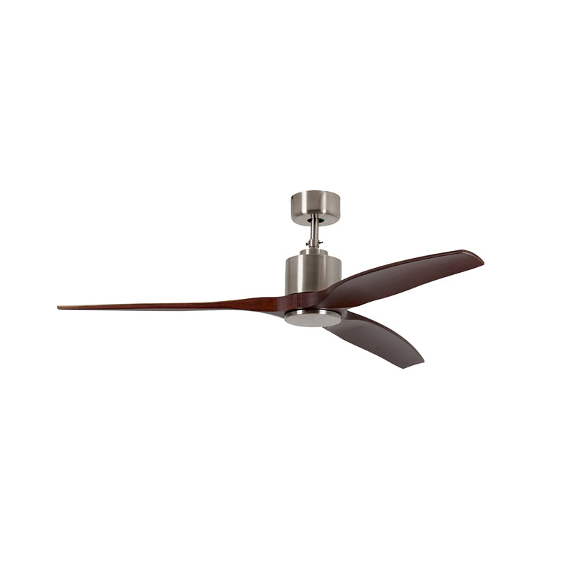 Eurolux F75DWSC 3 Blade 28W Dark Wood and Satin Chrome Fan - Sustainable.co.za