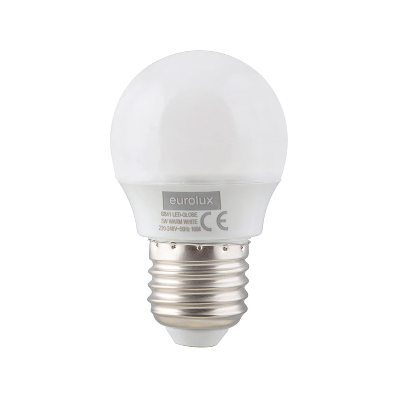 Eurolux 7W E27 Warm White Opal Golf Ball LED Bulb - Sustainable.co.za