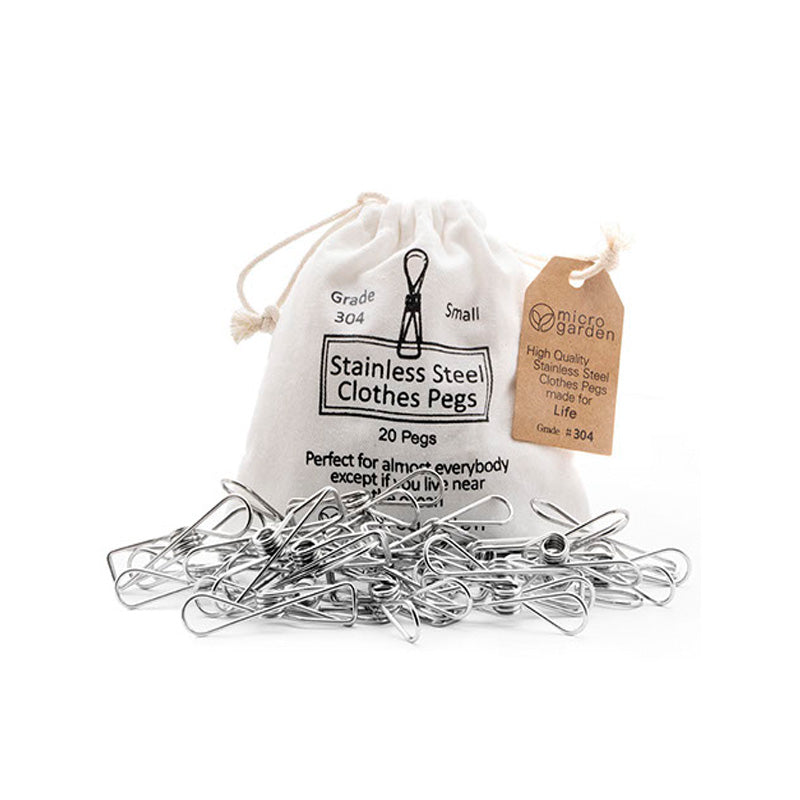 Grade 304 Stainless Steel Wire Pegs - Pack of 20 - Sustainable.co.za