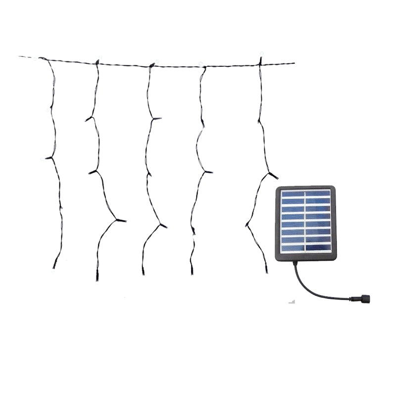 Solar 1.6m LED Icicle Fairy Lights